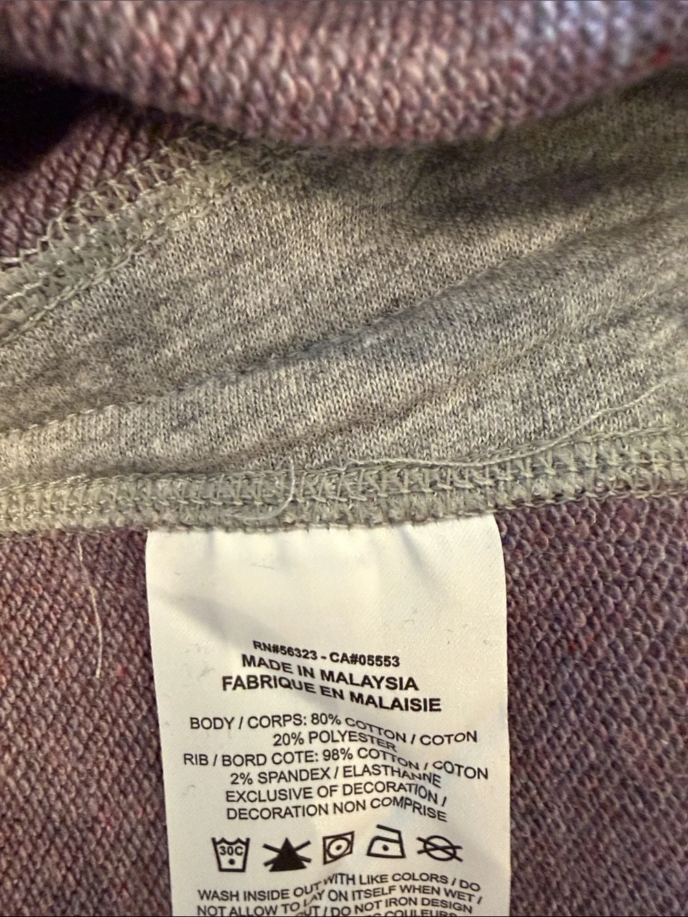 Nike Move to Zero Gray Crewneck Sweatshirt with Lilac Chenille Logo